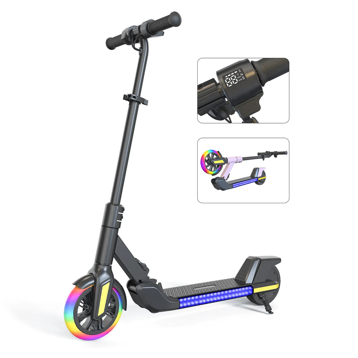 Q1 Light up Electric Scooter for Teens