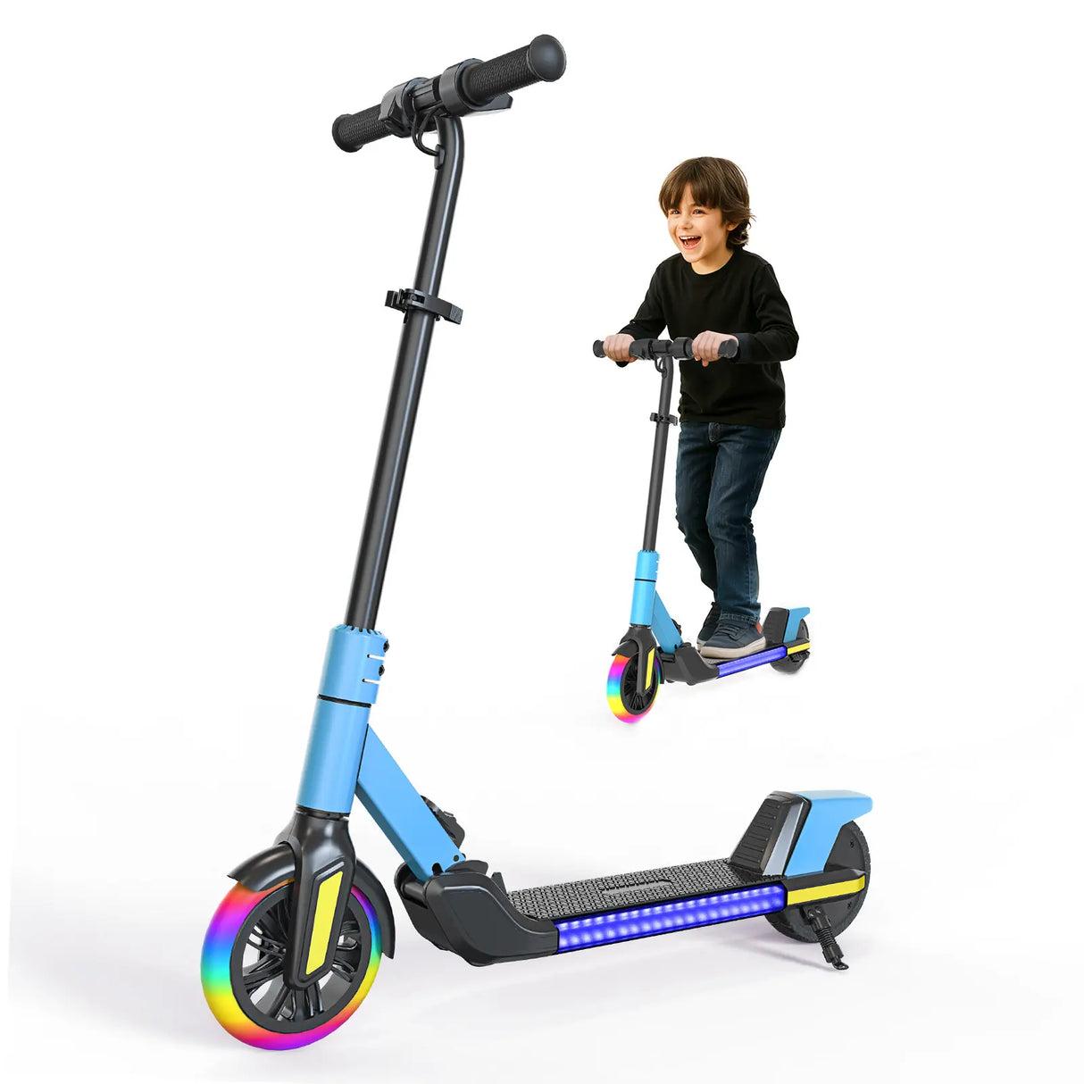 Q1 Light up Electric Scooter for Teens