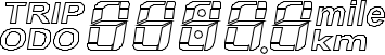 TF-100 ODO and TRIP multifunction display