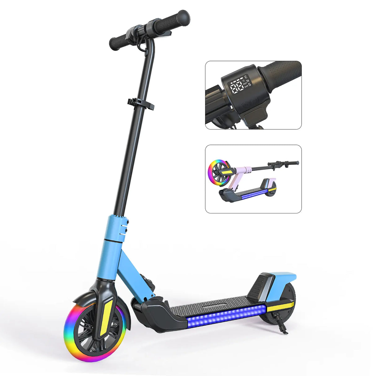Q1 Light up Electric Scooter for Teens