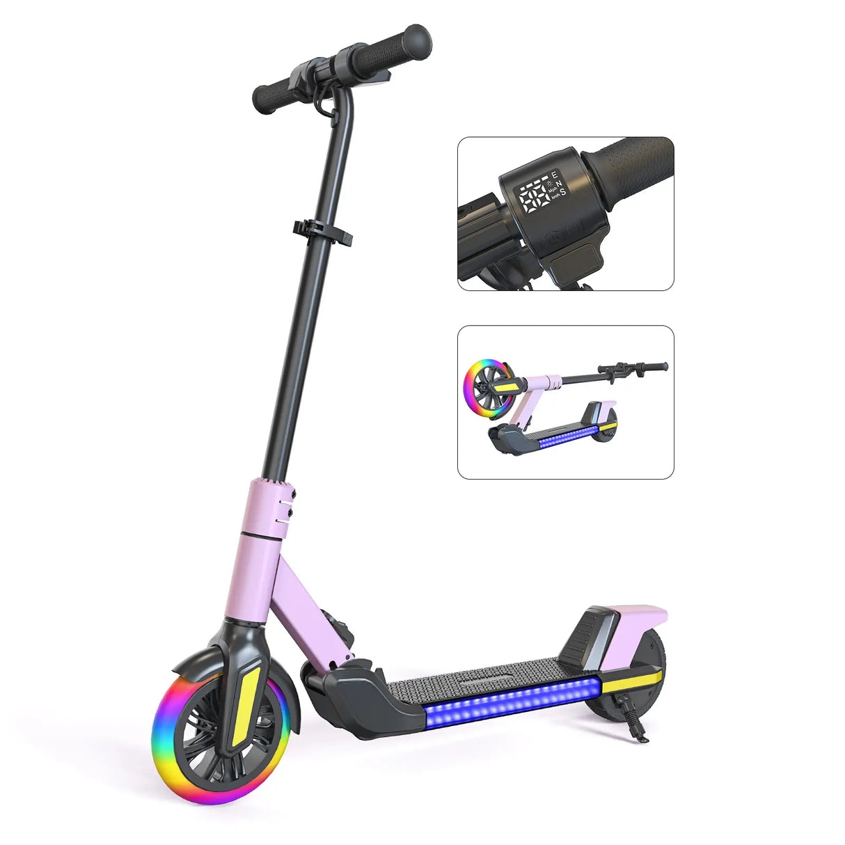 Q1 Light up Electric Scooter for Teens