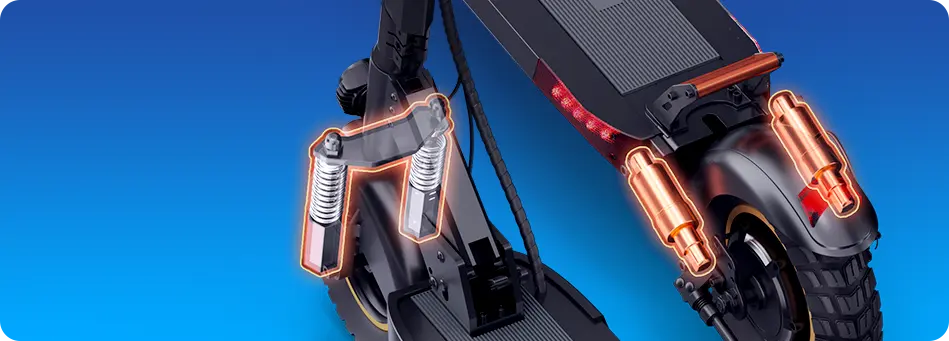 AONIU M4 electric scooter dual suspension